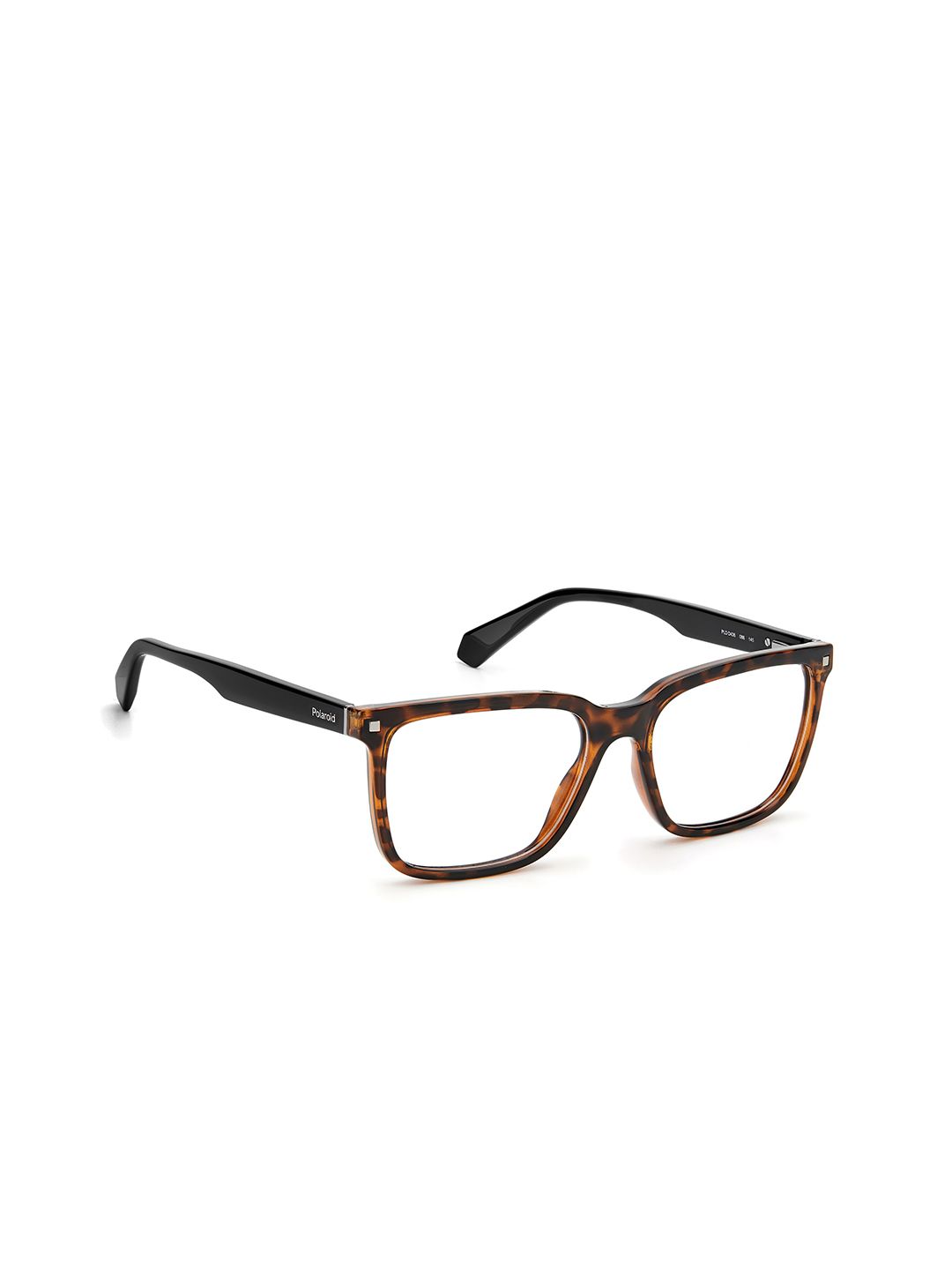 Polaroid Unisex Clear Lens & Brown Wayfarer Sunglasses Price in India