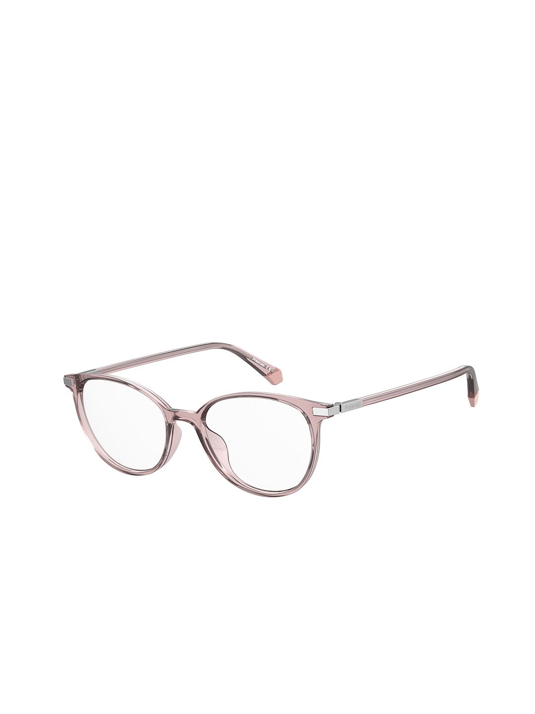 Polaroid Women Clear Lens & Pink Round Sunglasses Price in India