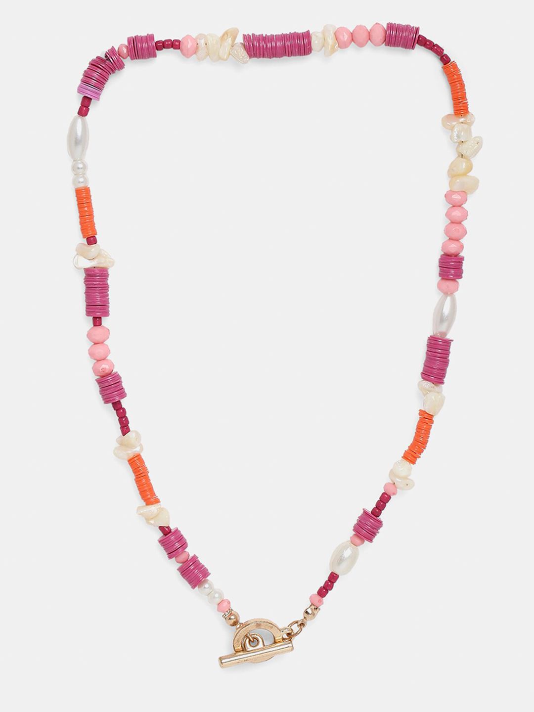 20Dresses Pink & Orange Necklace Price in India