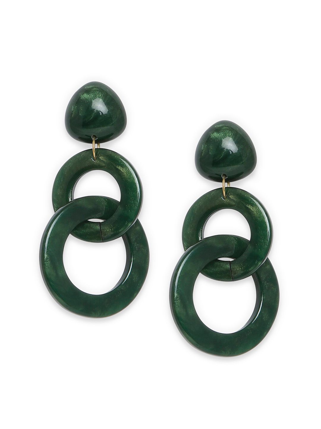 20Dresses Green Contemporary Drop Earrings Price in India