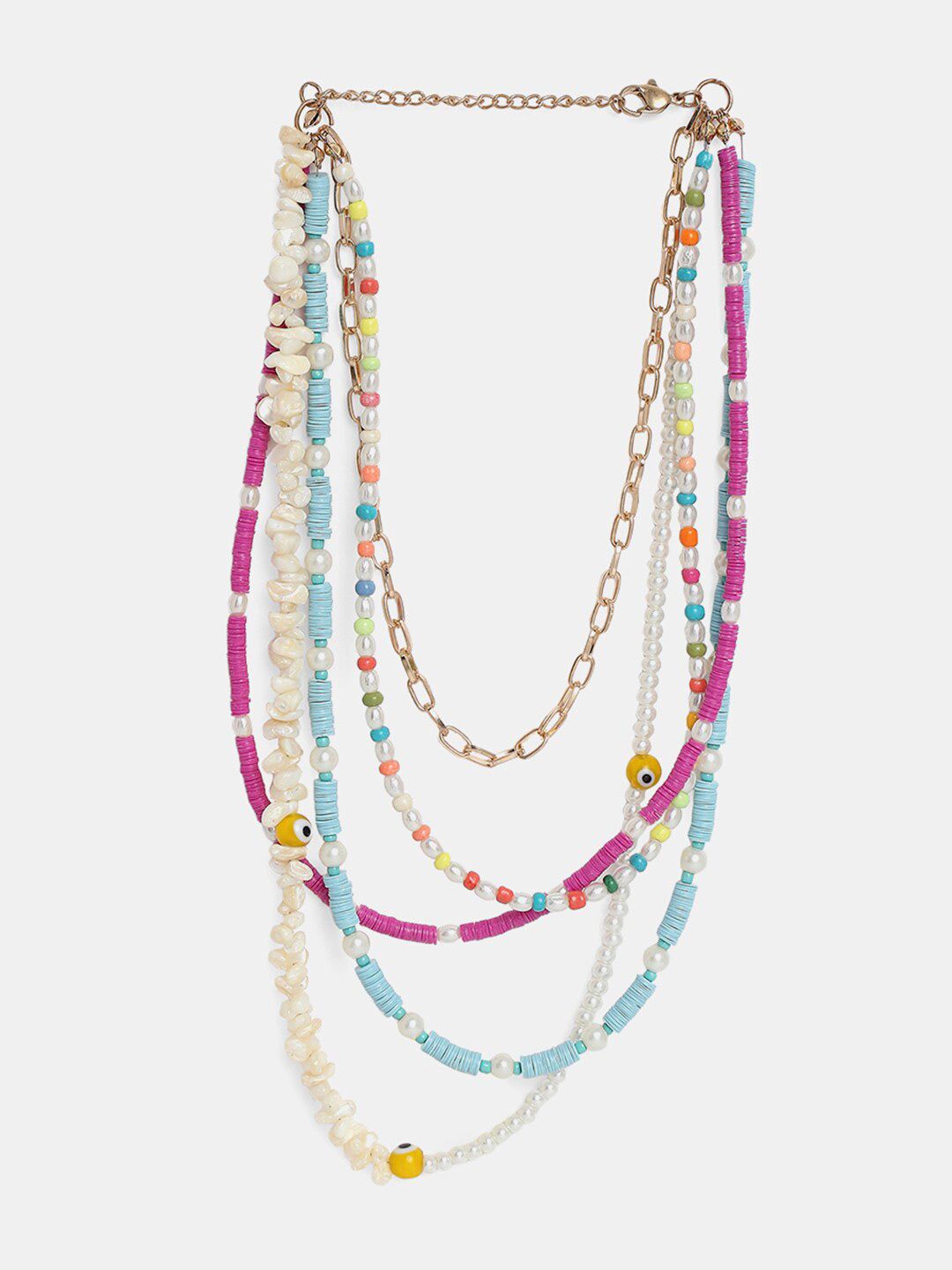 20Dresses Pink & Blue Necklace Price in India