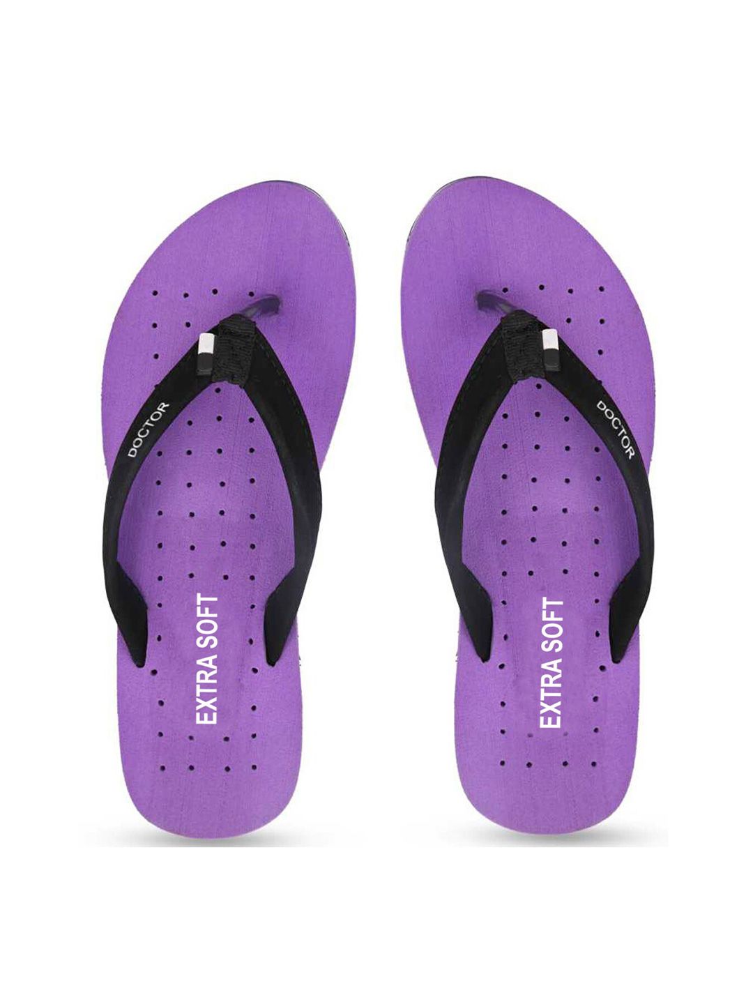 Cogner Women Purple & Black Room Slippers Price in India