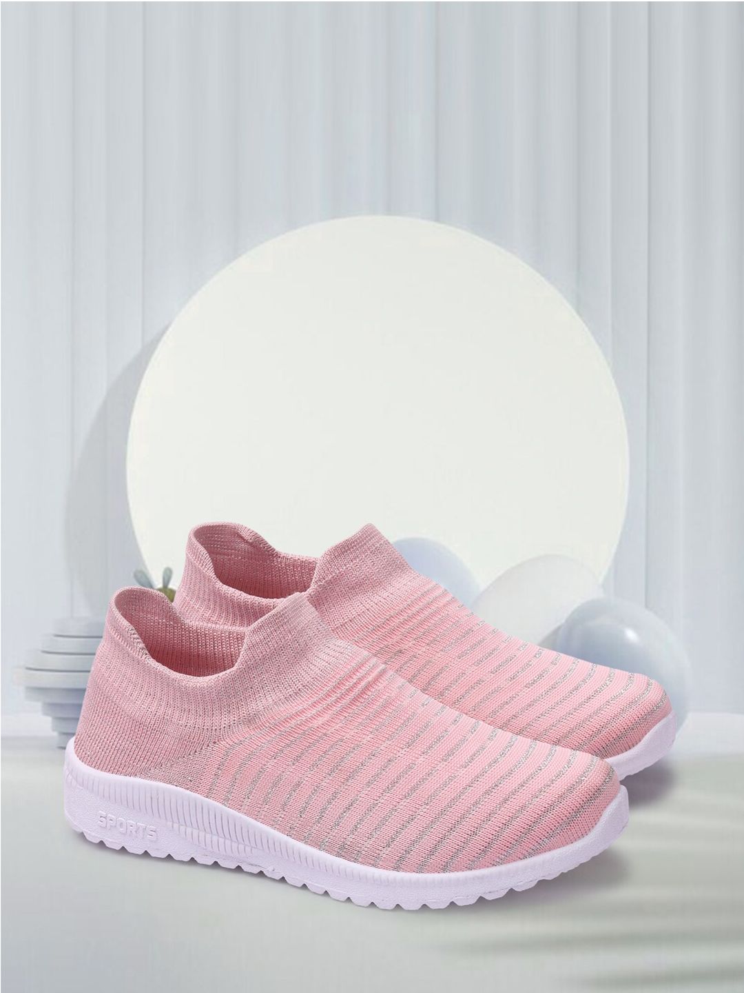 Alishtezia Women Pink Walking Non-Marking Shoes Price in India