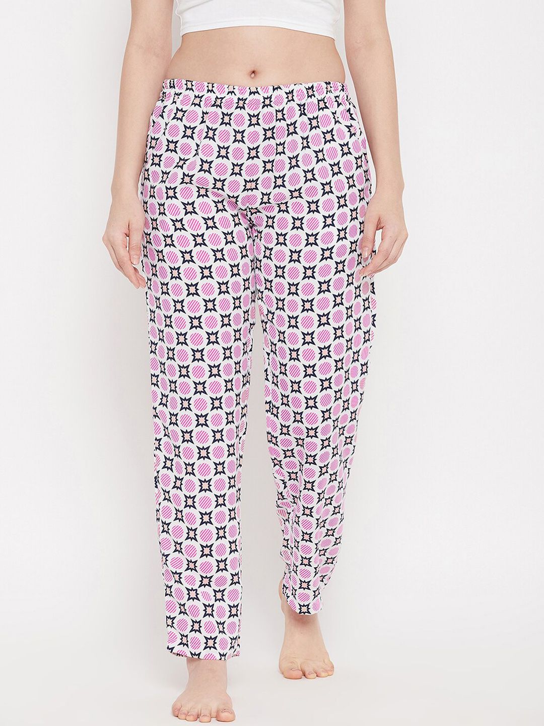 Clovia Women Multi Printed Pyjamas Price in India
