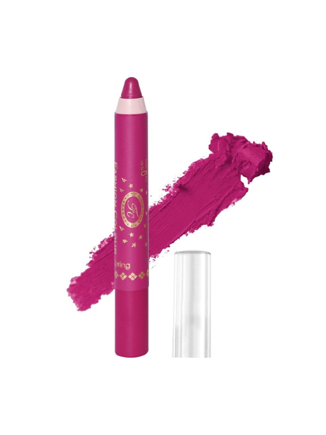 Fashion Colour Women Ultra Matte Waterproof Lip Crayon with Sharpener 2.8 g - Pink Passion Price in India