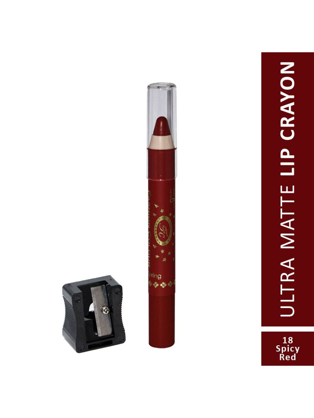 Fashion Colour Lip Crayon Lipstick, 18 Spicy Red 2.8gm Price in India