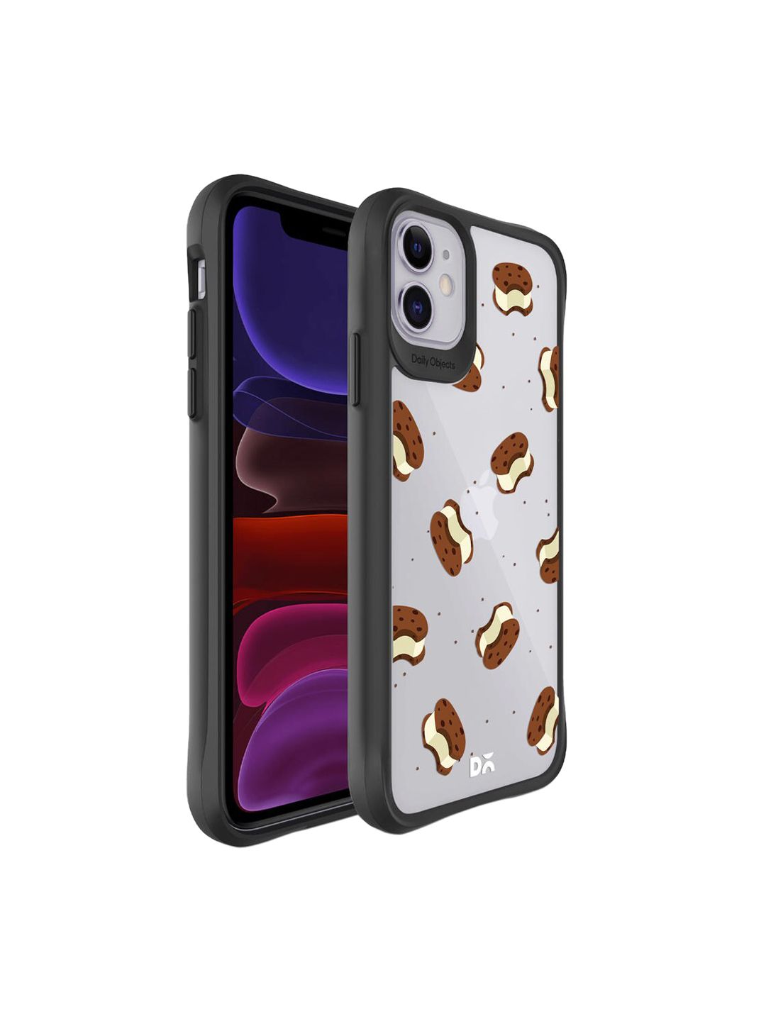 DailyObjects Black & Brown Icecream Sandwich Icon Printed iPhone 11 Back Case