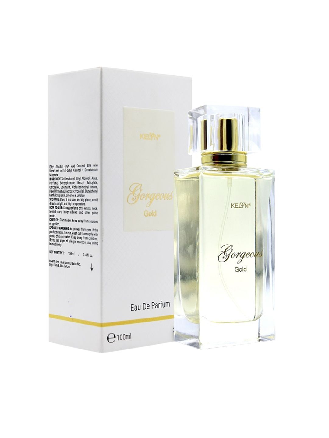 KELYN Women Gorgeous Gold Long Lasting Eau De Parfum - 100 ml Price in India