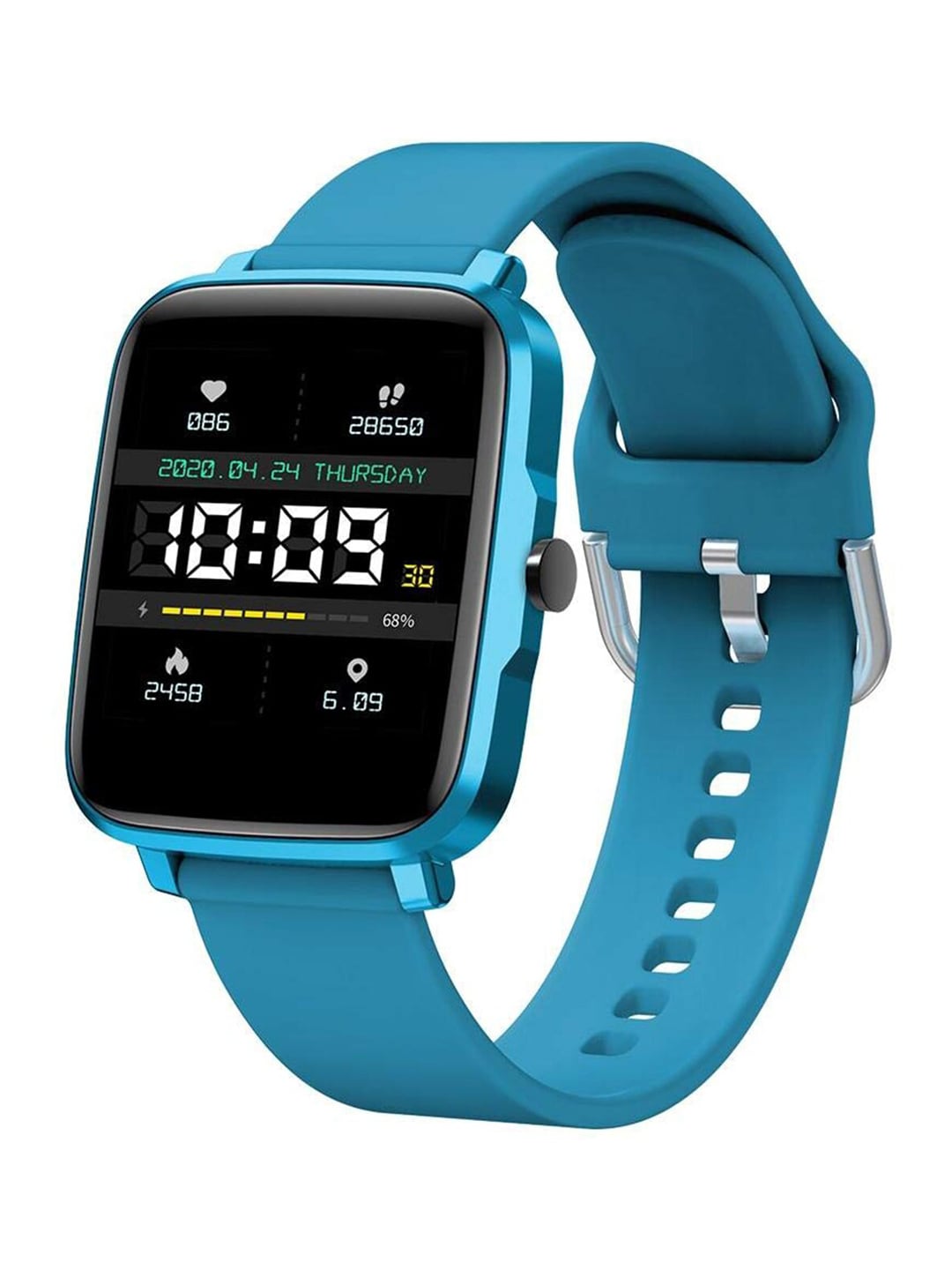 bfit Unisex Blue Solid Gen B1 Full Touchscreen Smart Watch Price in India