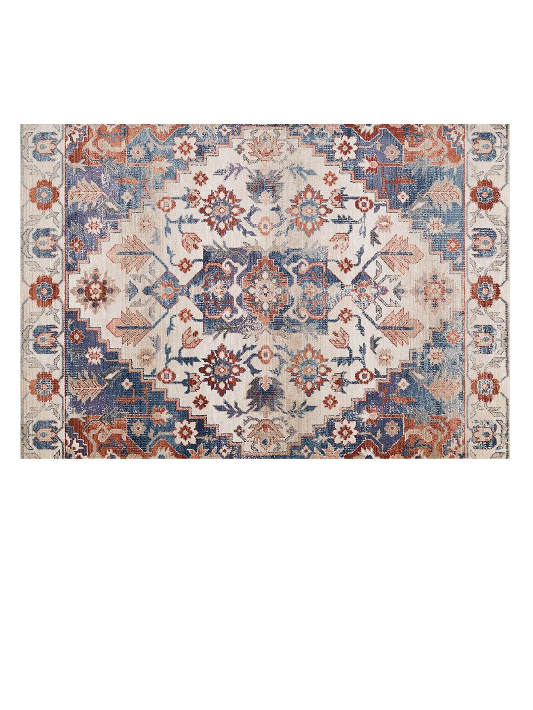 DDecor Beige & Brown Traditional Retro Large Carpets Price in India