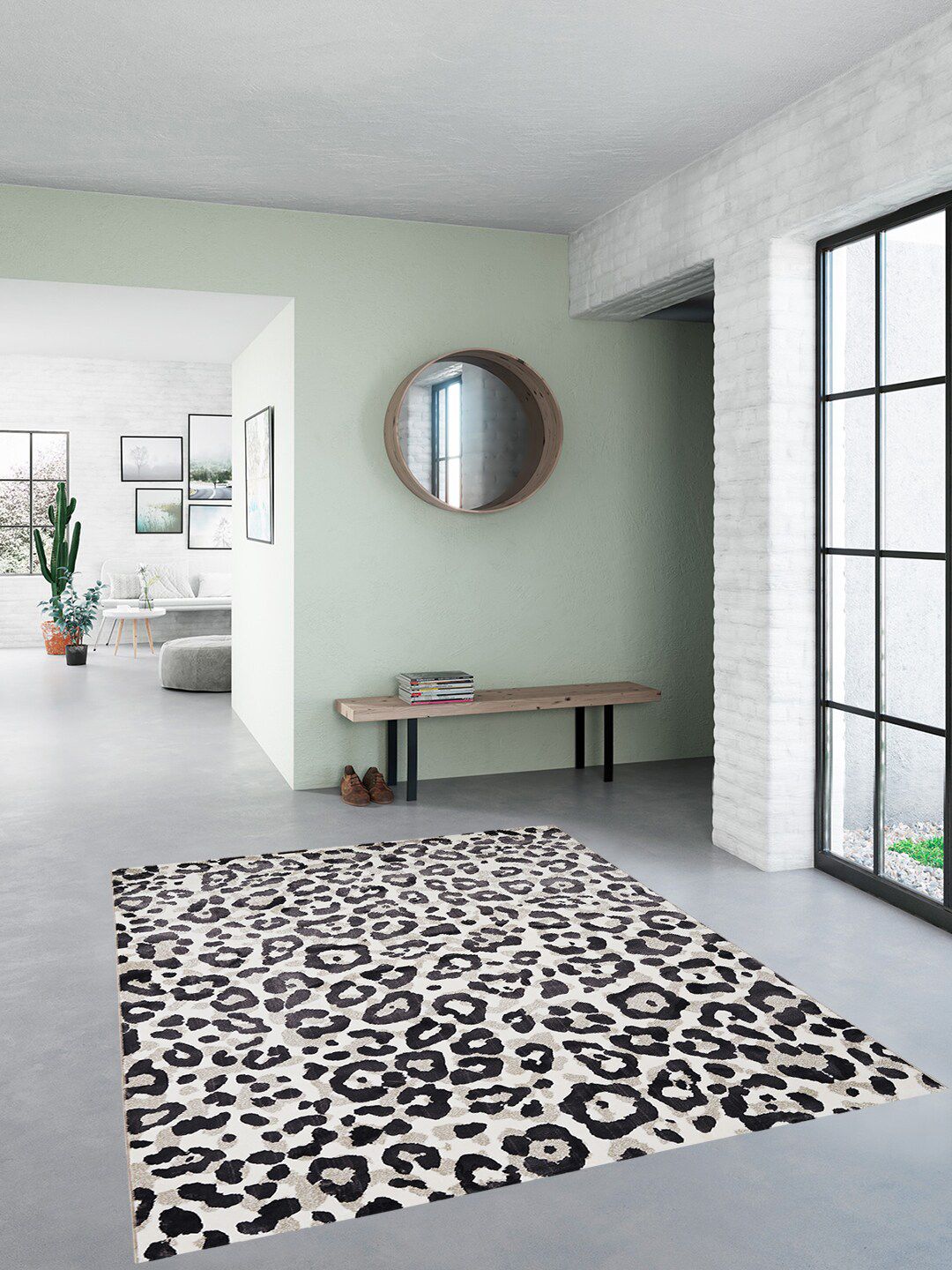 Ddecor Grey Animal Skin Print Carpet Price in India