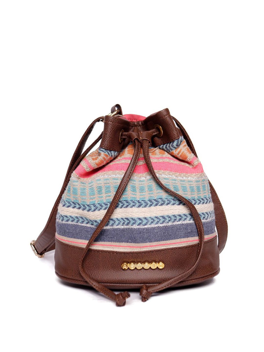 ASTRID Multicoloured Textured Structured Sling Bag Price in India