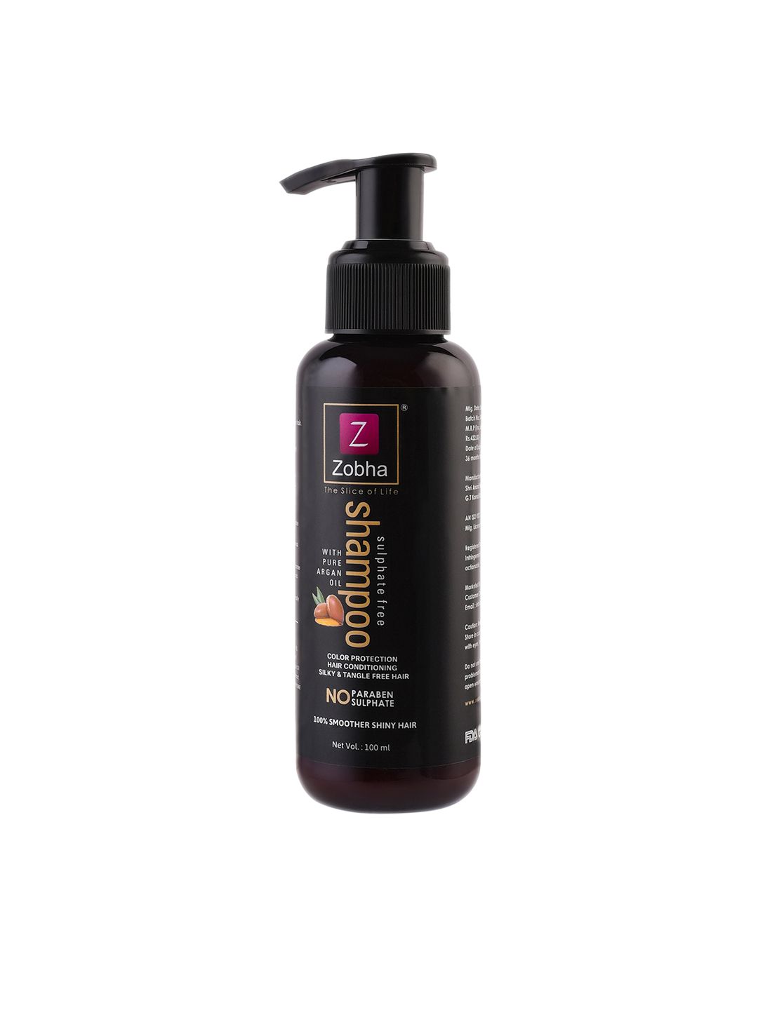 Zobha Sulphate Free Shampoo 100ml Price in India