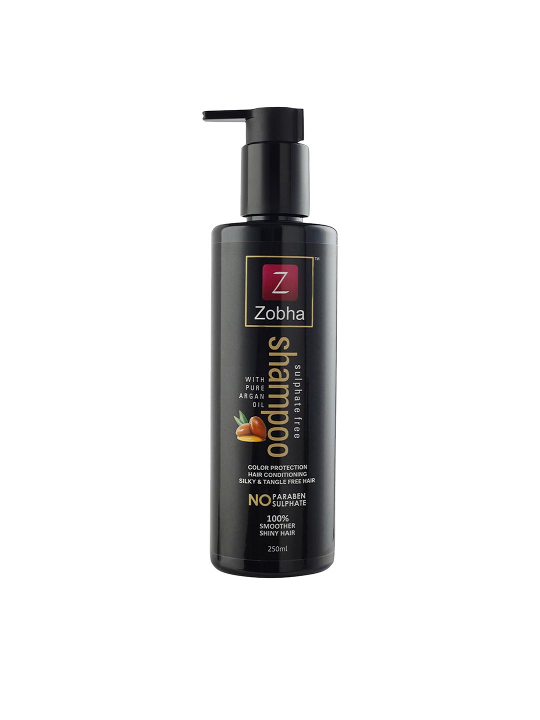 Zobha Sulphate Free Shampoo With Pure Argan Oil For Color Protection, Smooth & Silky Hair - 250ml Price in India