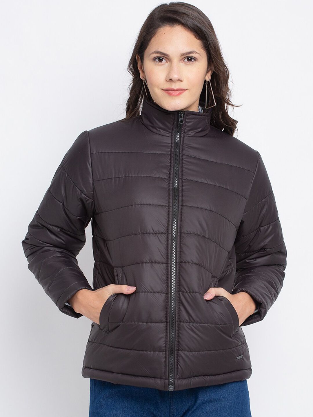 PERFKT-U Women Black Lightweight Antimicrobial Padded Jacket Price in India