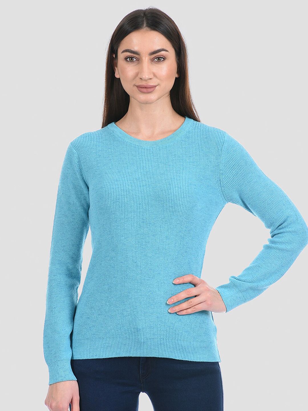 PORTOBELLO Women Blue Pullover Price in India