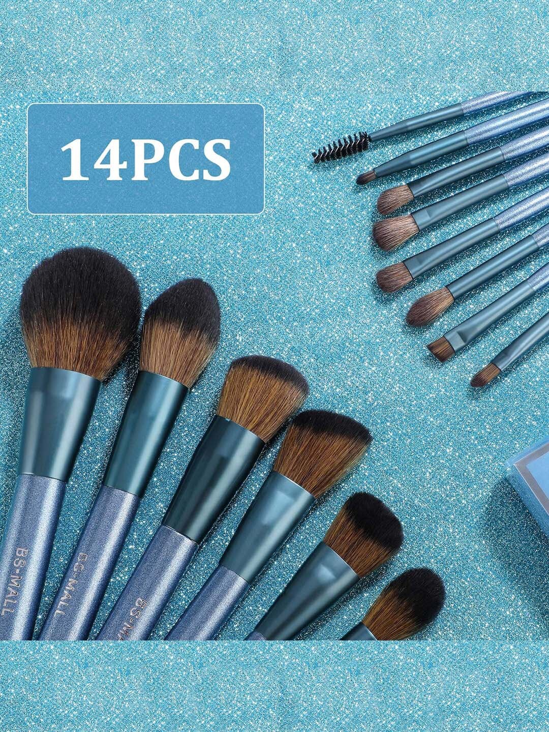 BS MALL  Set Of 14 Premium Synthetic Professional Makeup Brushes Price in India
