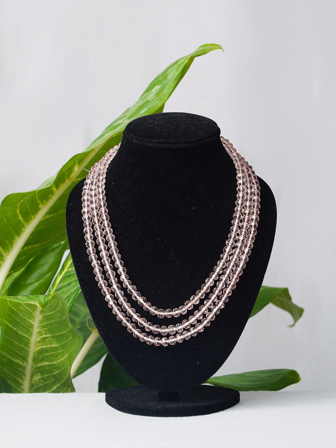 Unnati Silks Pink Amravati Ocean Beads Layered Necklace Price in India