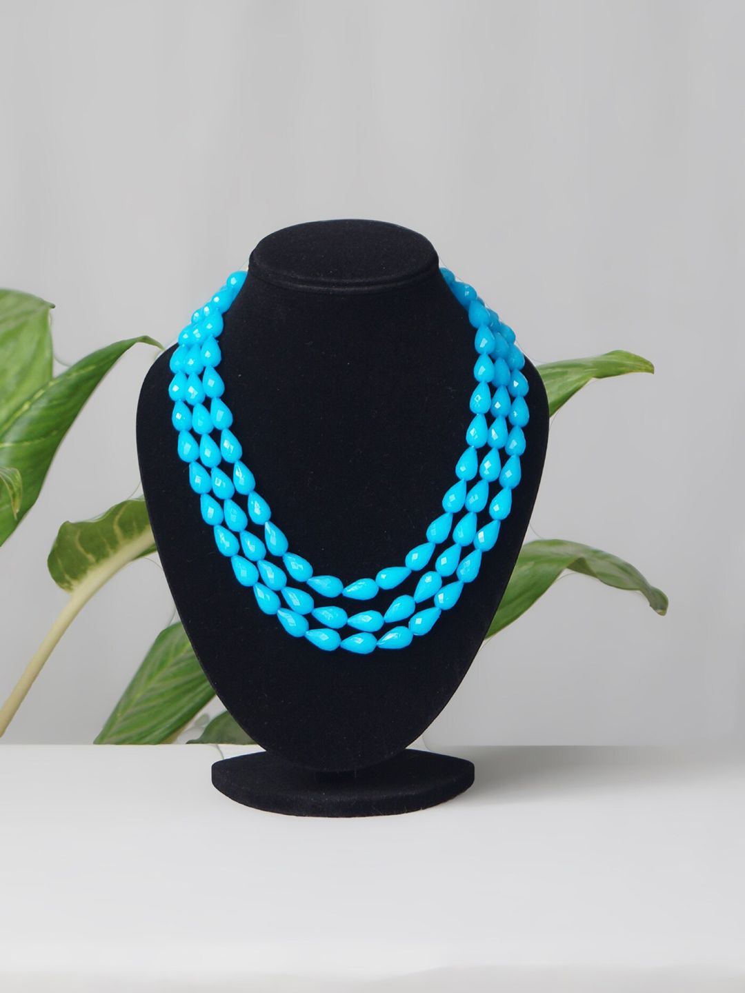 Unnati Silks Blue Beaded Necklace Price in India