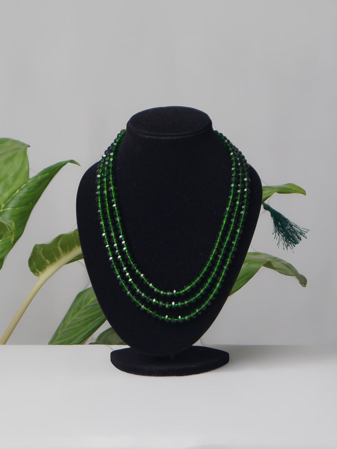 Unnati Silks Green Layered Necklace Price in India