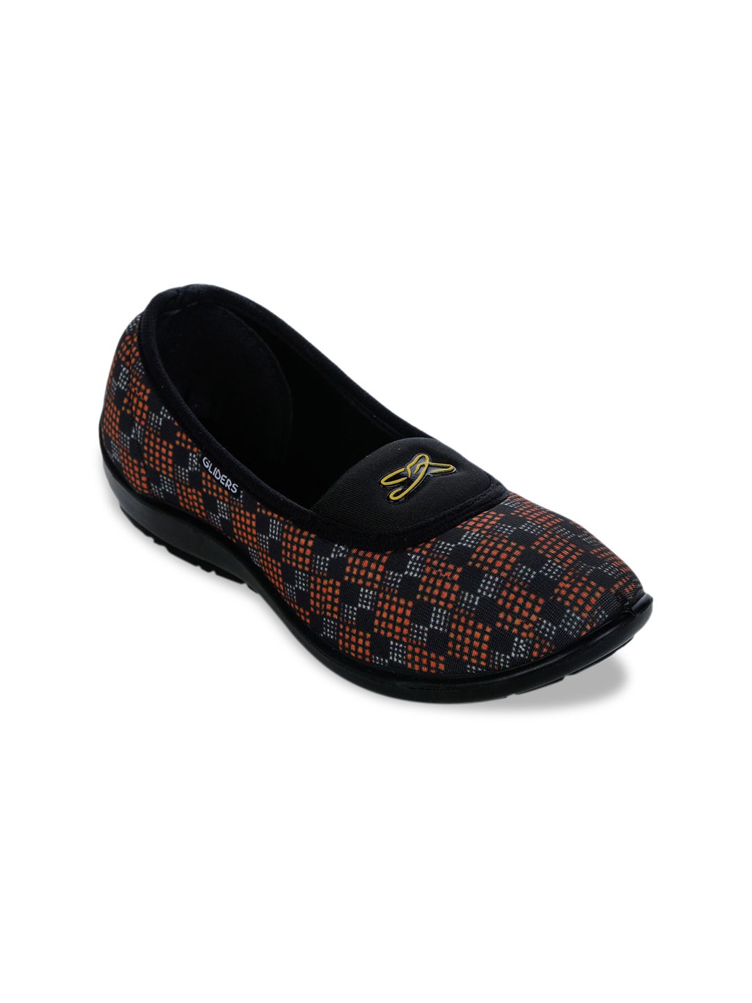 Liberty Women Orange Printed Slip-On Sneakers Price in India