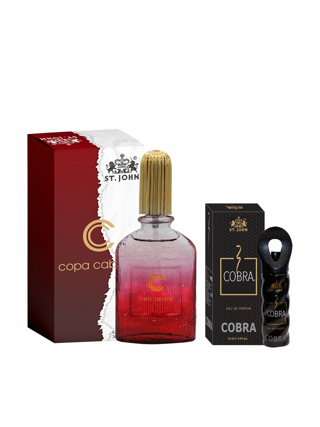 St. John Set of Copa Cabana & Cobra Eau De Parfum - 30 ml Each Price in India