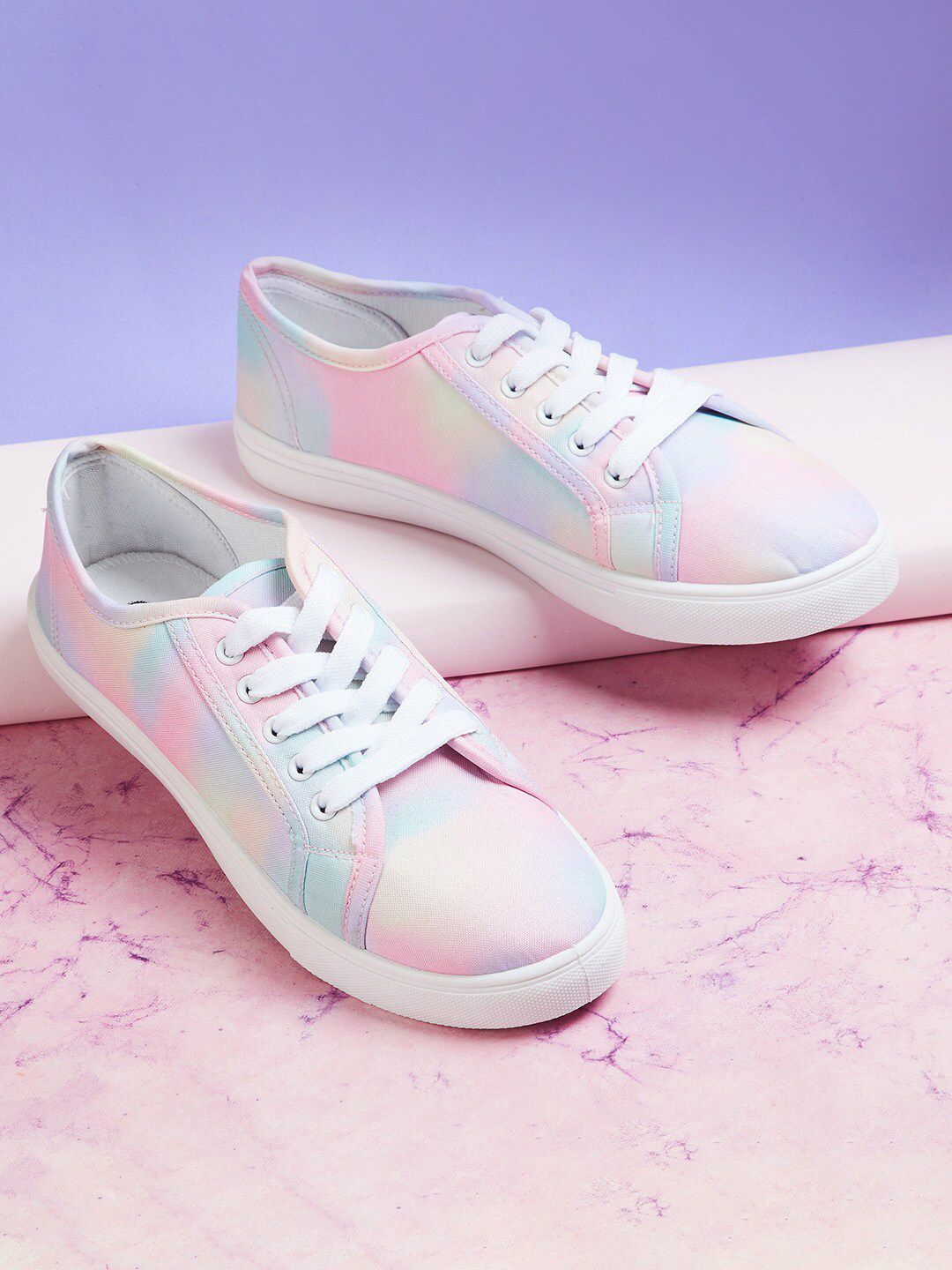 Ginger by Lifestyle Women Pink Colourblocked Sneakers Price in India