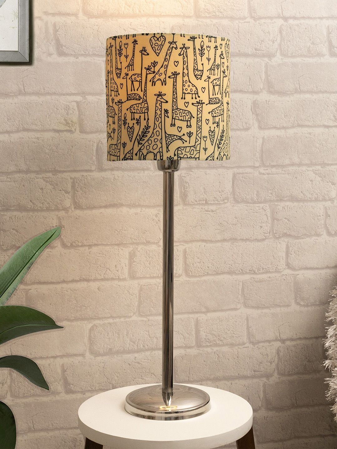 Homesake Beige Table Lamp with Shade Price in India