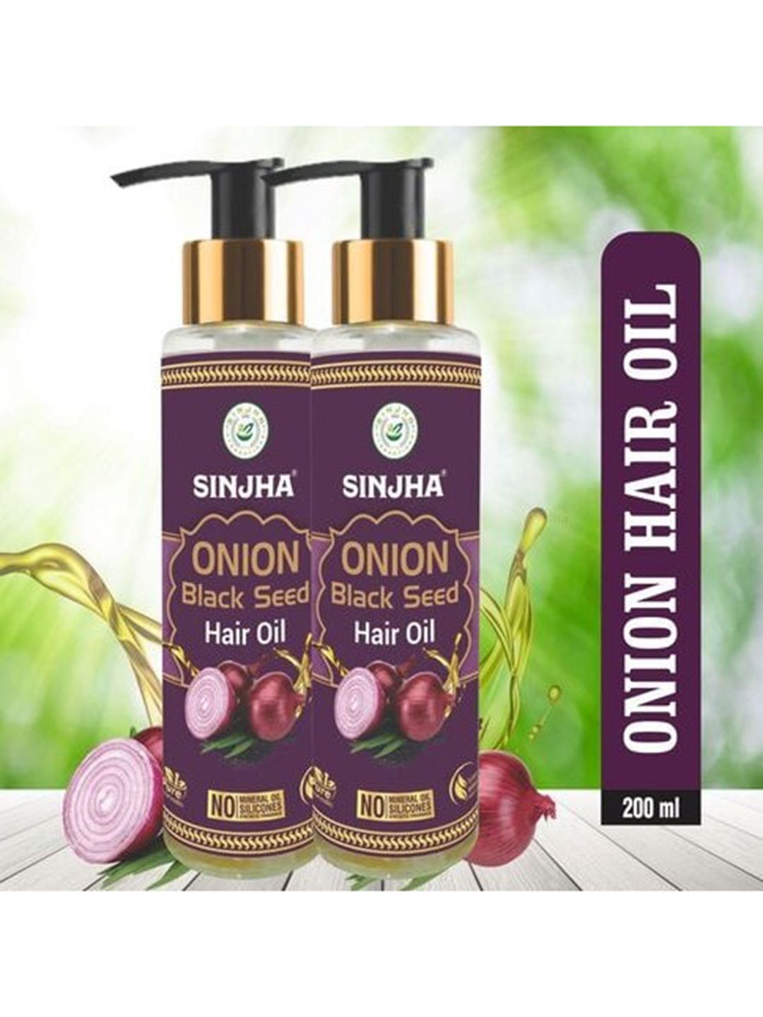 SINJHA Set Of 2 Onion Hair Oil 200 ml Price in India