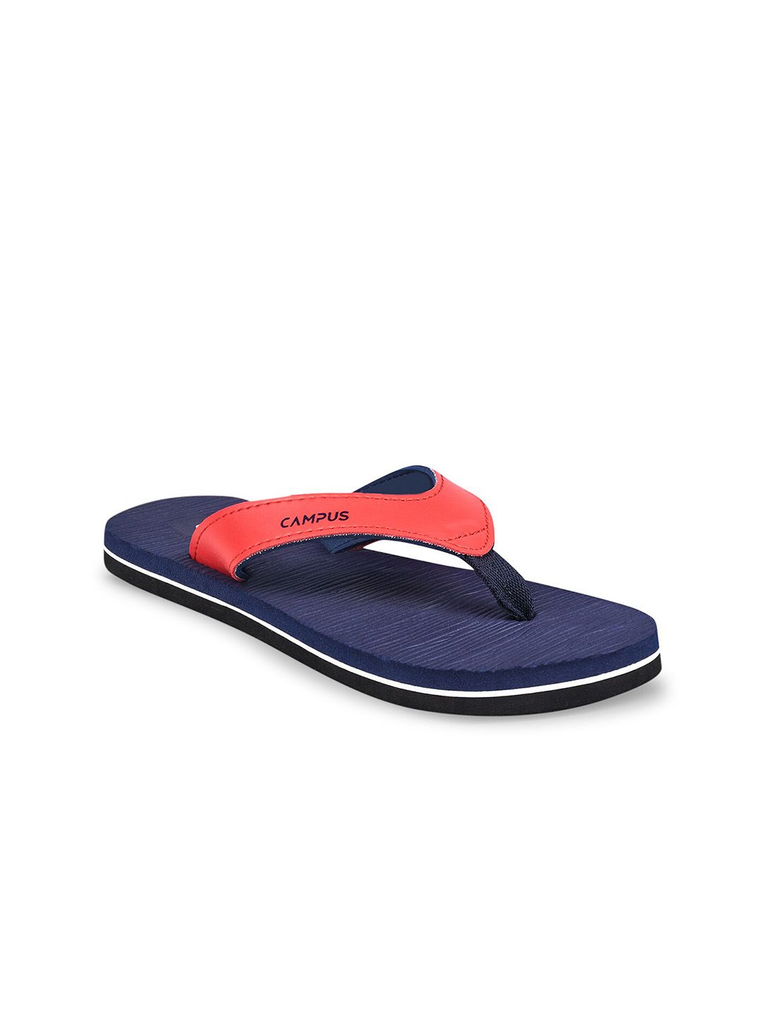 Campus Women Navy Blue & Red Thong Flip-Flops Price in India