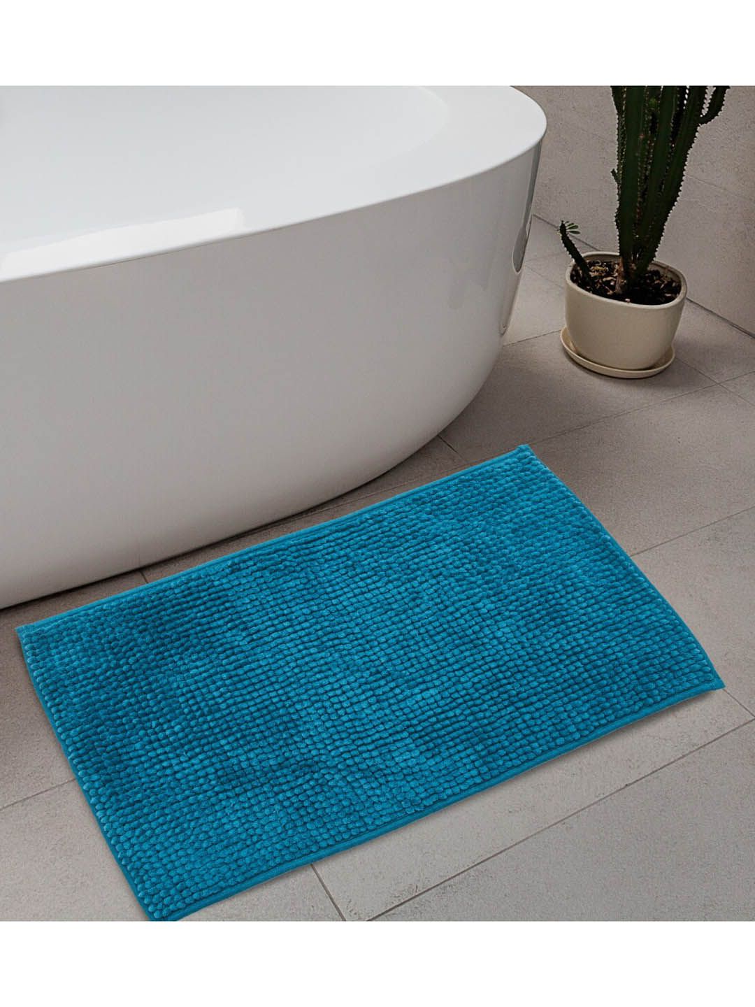 Home Centre Teal Solid Floor Mats & Dhurries Price in India