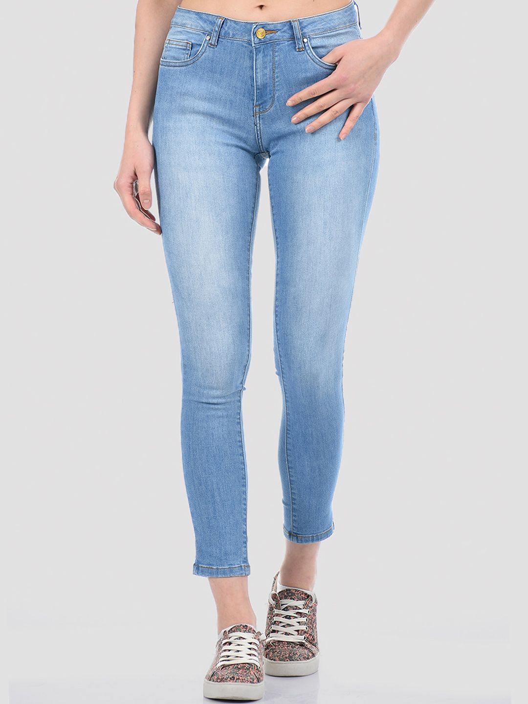 TALIA Women Blue Bootcut Light Fade Stretchable Jeans Price in India