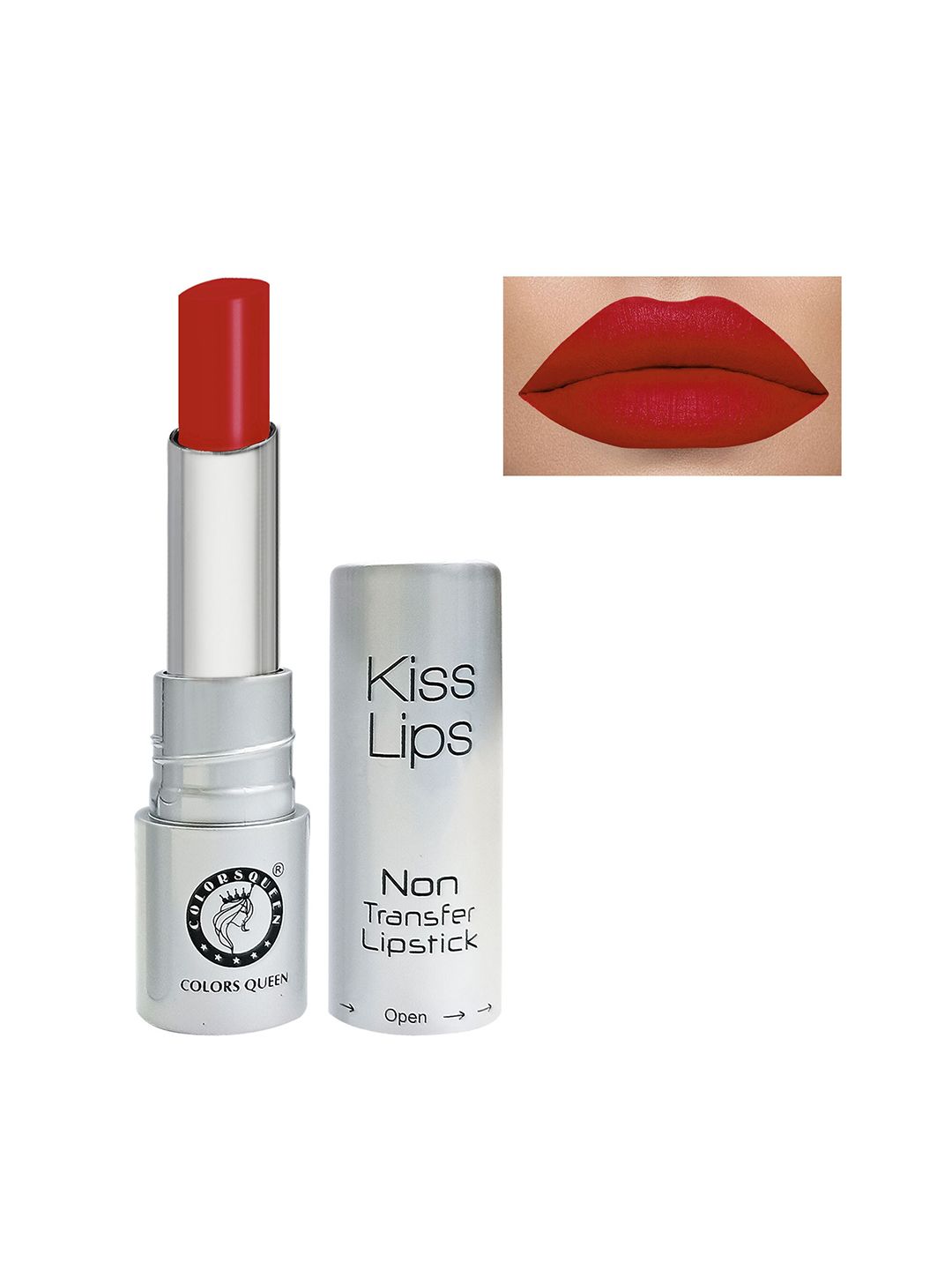 Colors Queen Kiss Lips Non-Transfer Matte Lipstick - Gold Rich Red Price in India