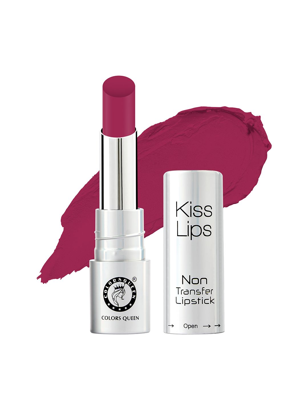 Colors Queen Kiss Lips Non Transfer Lipstick 3 g - Fire Magenta