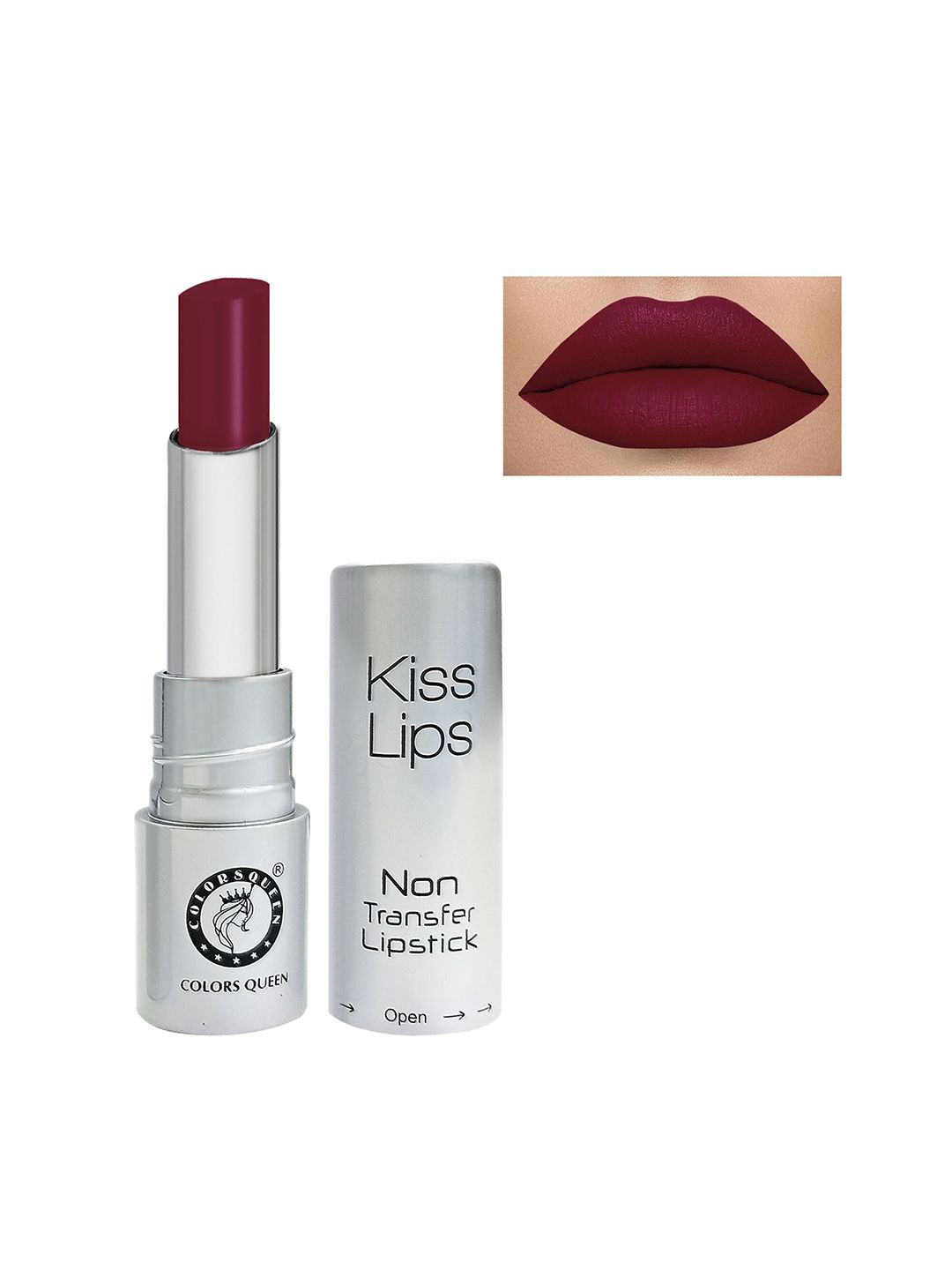 Colors Queen Kiss Lips Non-Transfer Matte Lipstick - Wild Wine Price in India