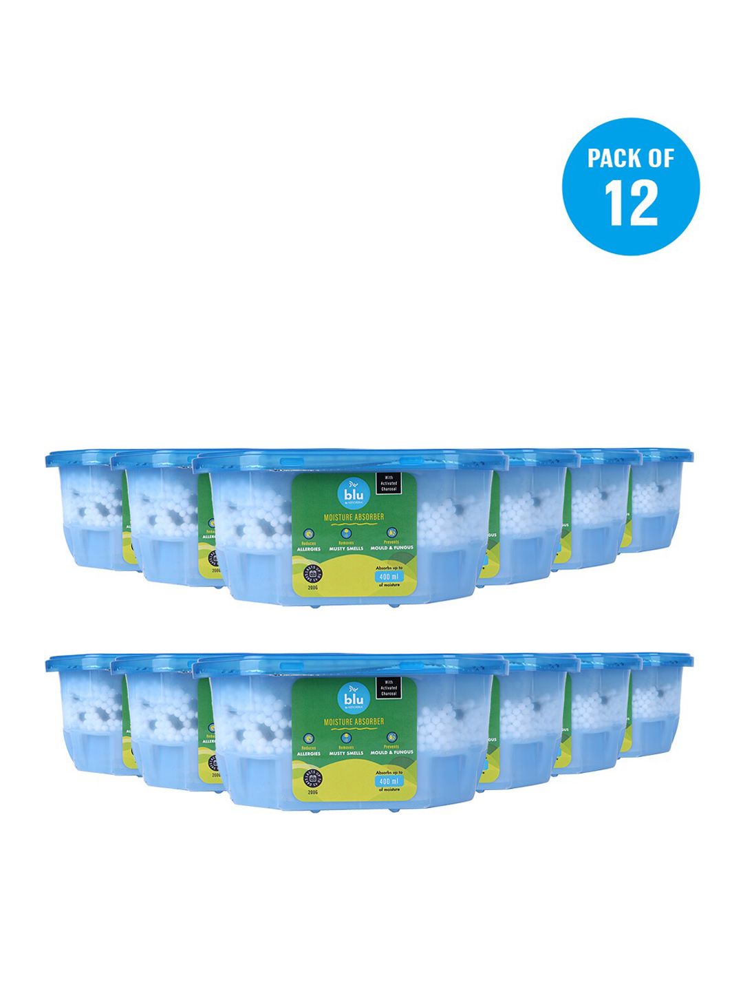 Absorbia Pack of 12 Moisture Absorber 400ml each Price in India