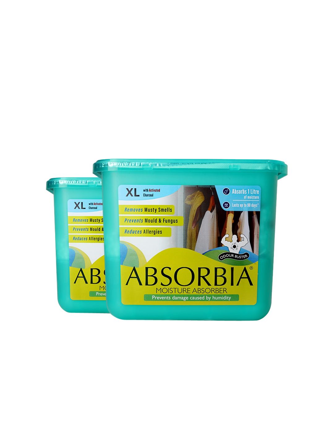 Absorbia Set Of 2 Moisture Absorber XL With Activated Charcoal Price in India