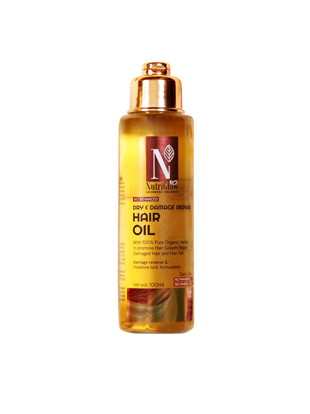 Nutriglow Advanced Organics Bio Advanced Dry & Damage Repair Hair Oil - 100ml Price in India