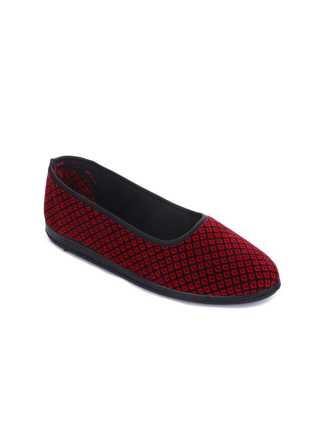 Liberty Women Red Woven Design PU Slip-On Sneakers Price in India