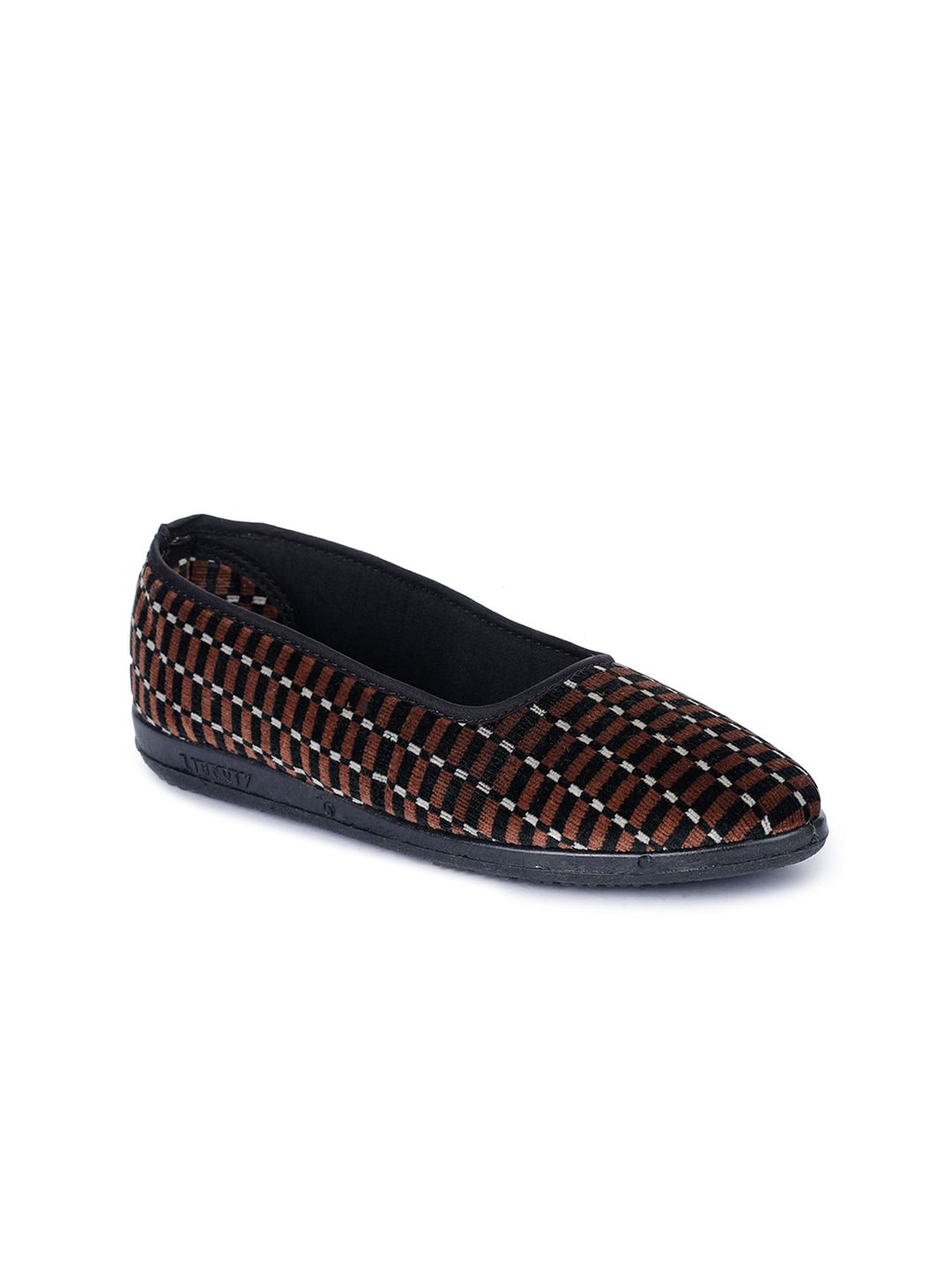 Liberty Women Brown Printed PU Slip-On Sneakers Price in India