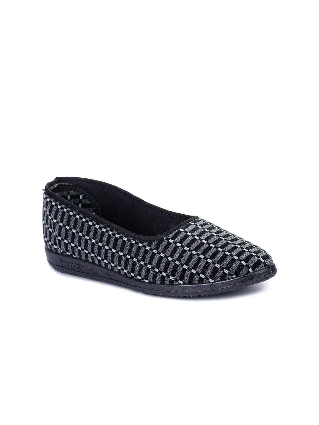 Liberty Women Black Printed Ballerinas Flats