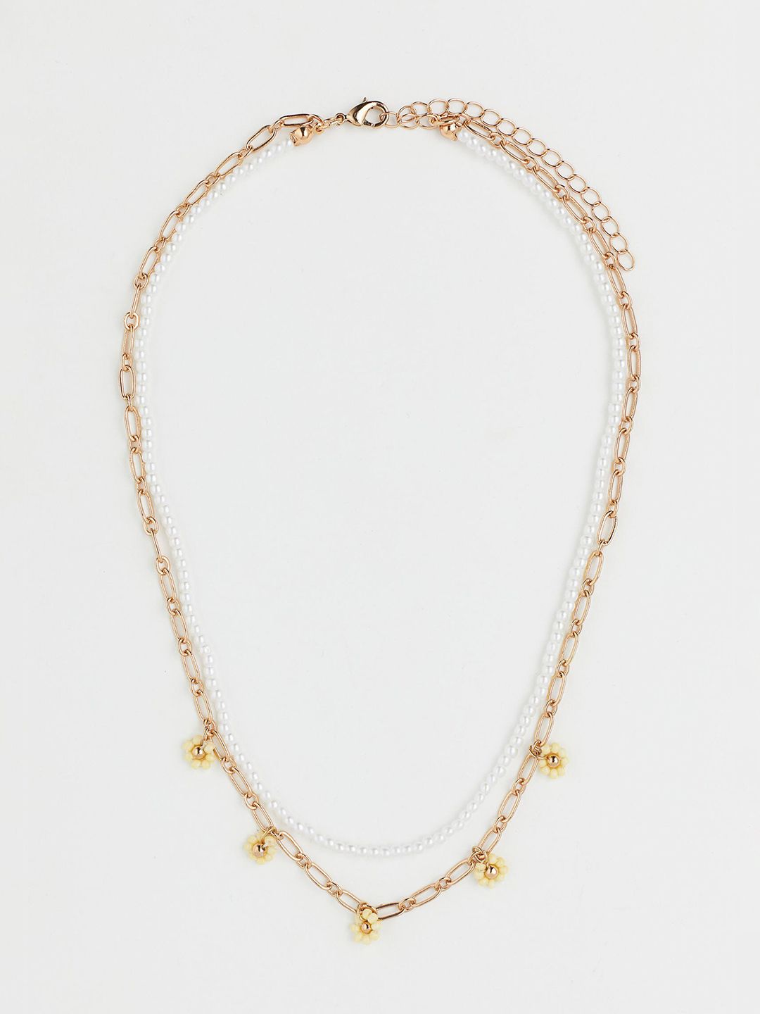 H&M Women Gold Two-strand necklace Price in India