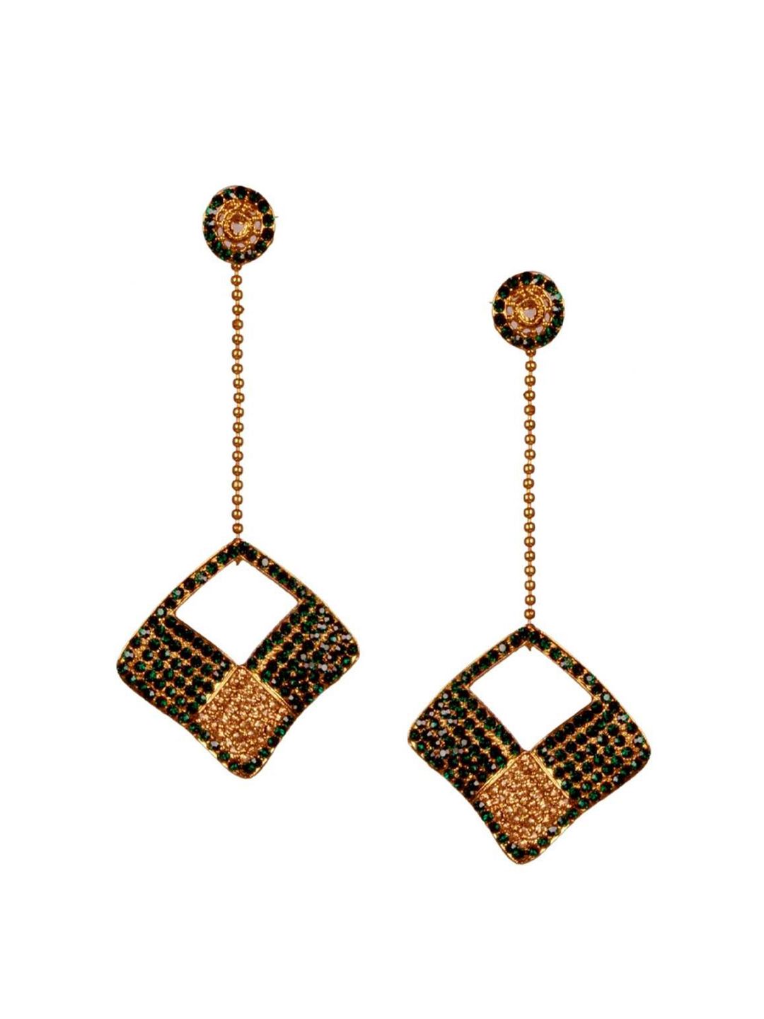 Kshitij Jewels Multicoloured Contemporary Drop Earrings Price in India