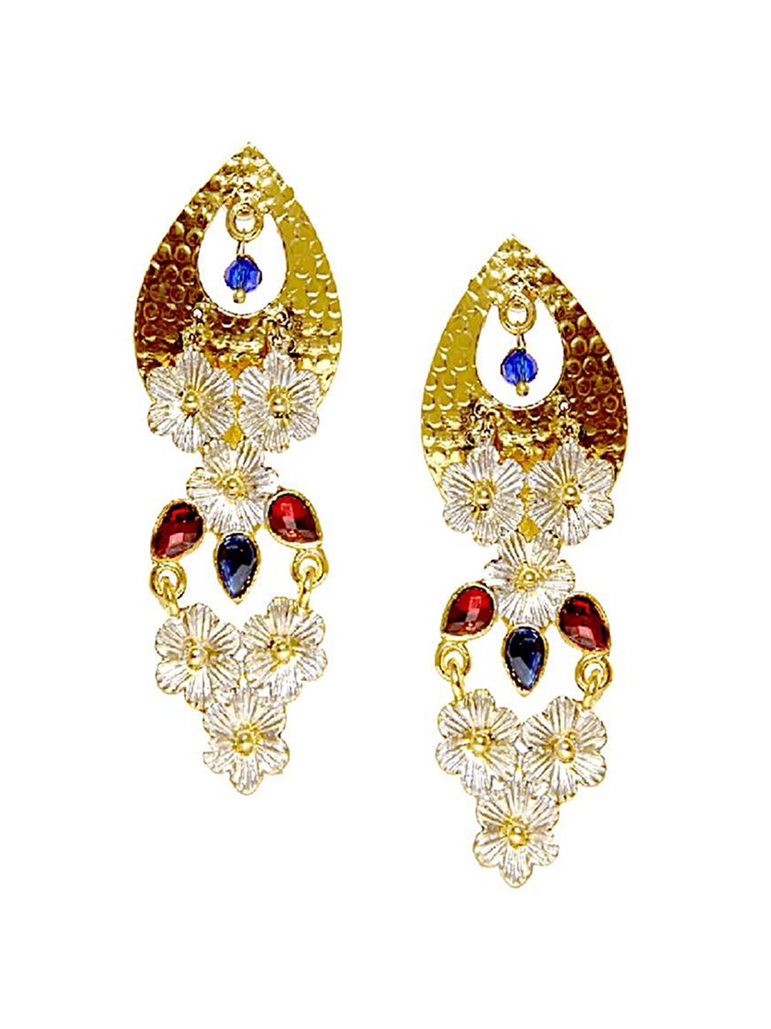 Kshitij Jewels Multicoloured Contemporary Drop Earrings Price in India