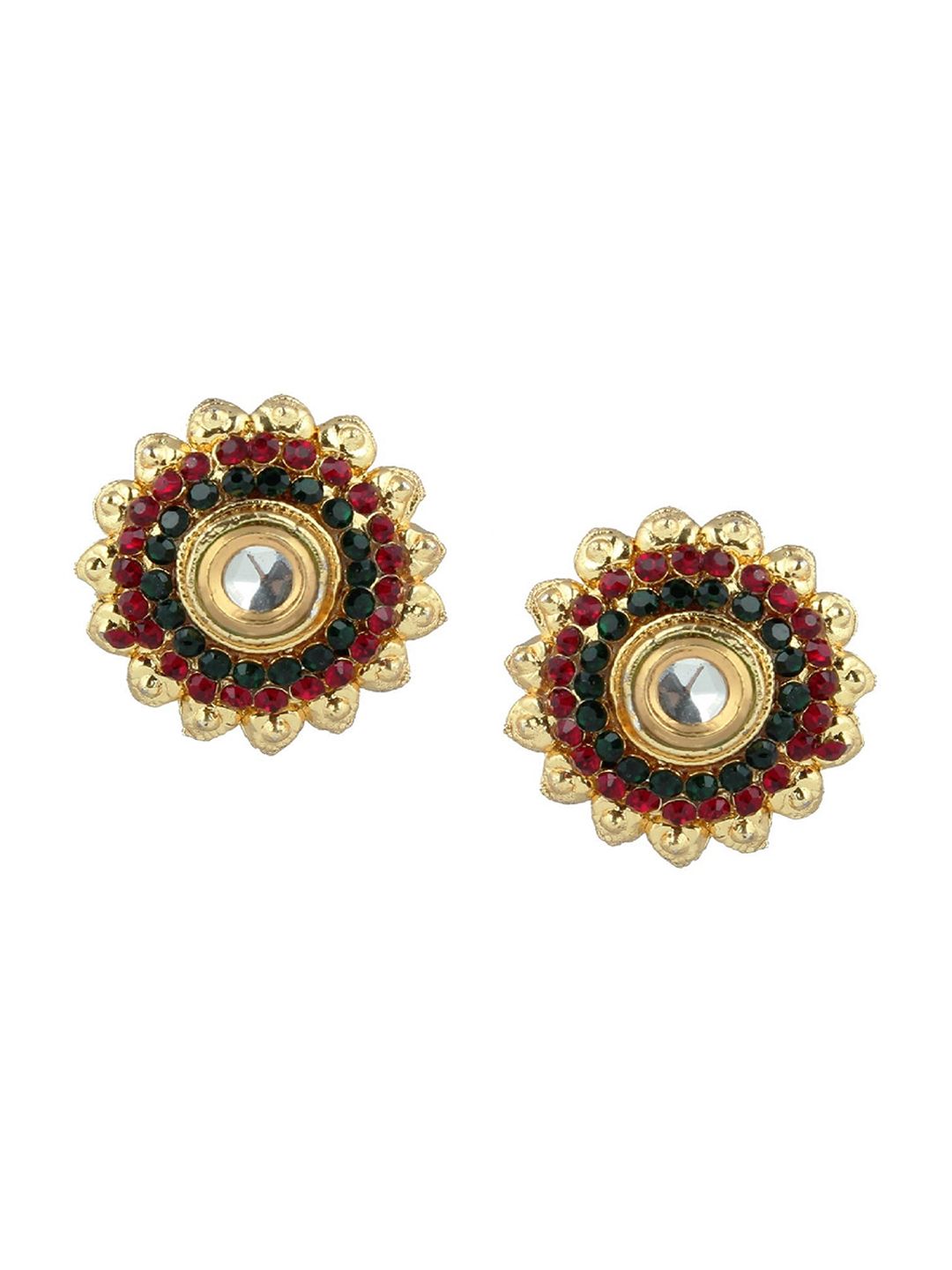 Kshitij Jewels Multicoloured Contemporary Studs Earrings Price in India