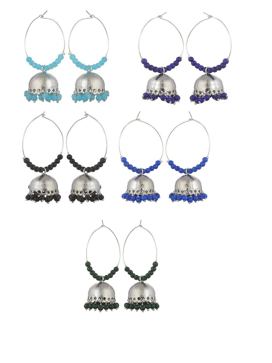 Kshitij Jewels Multicoloured Contemporary Drop Earrings Price in India