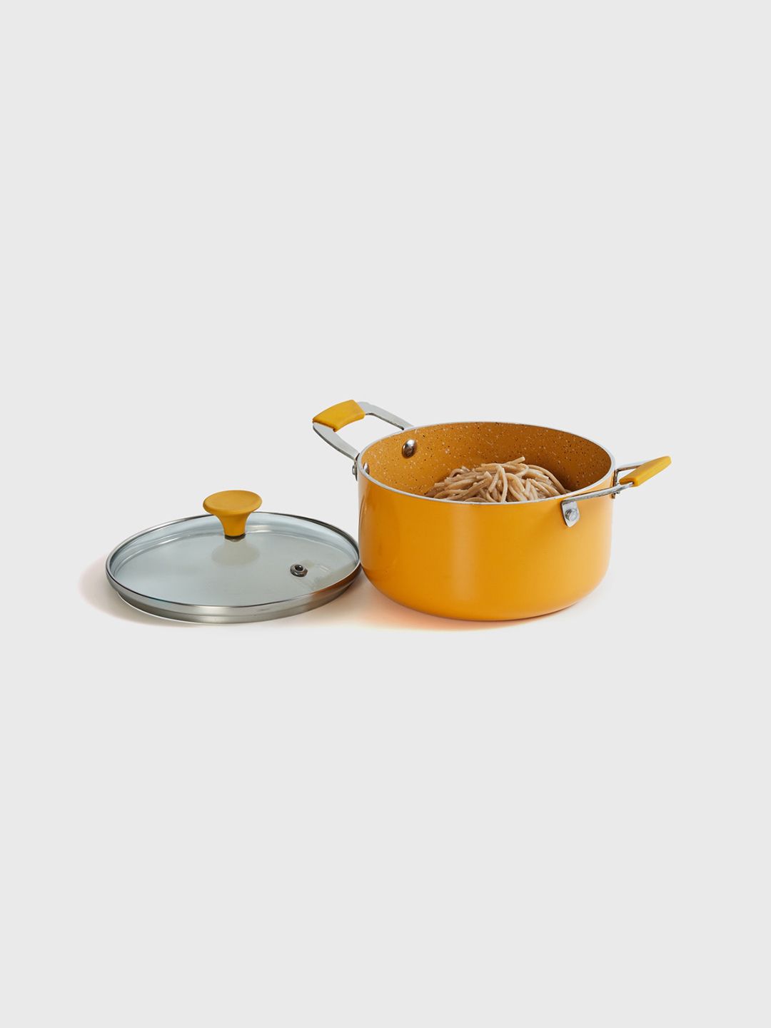 Home Centre Yellow Aluminium Mini Casserole with Lid Price in India