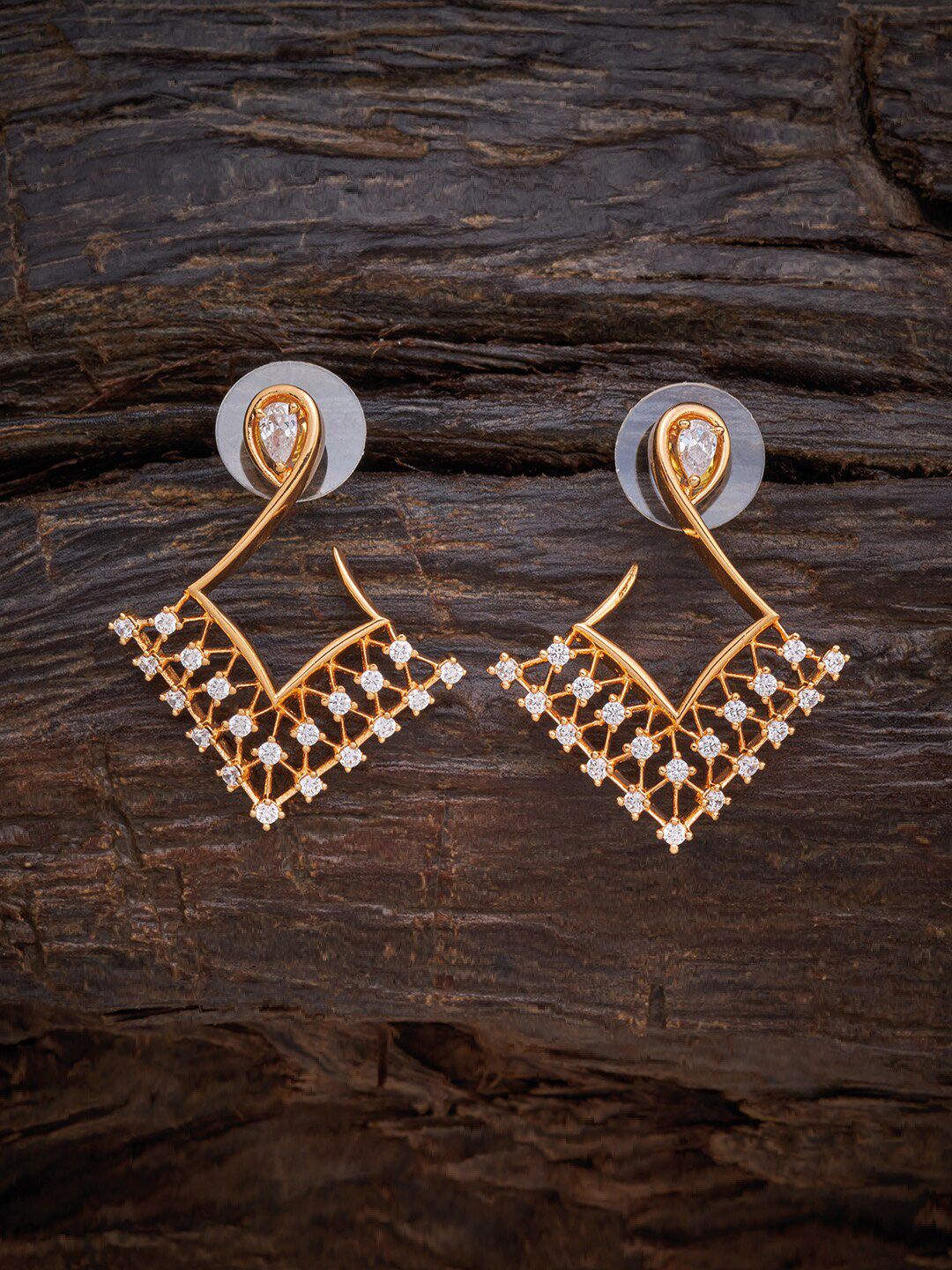 Kushal's Fashion Jewellery White Contemporary Studs Earrings Price in India