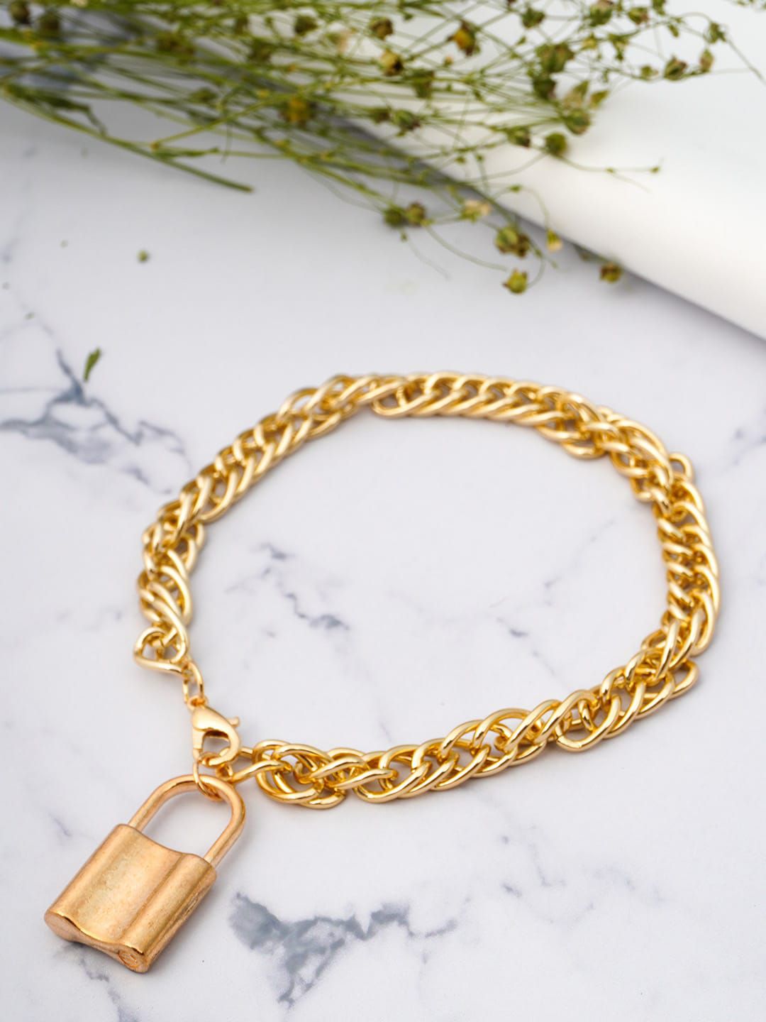 Emmie Women Gold Bracelet Price in India