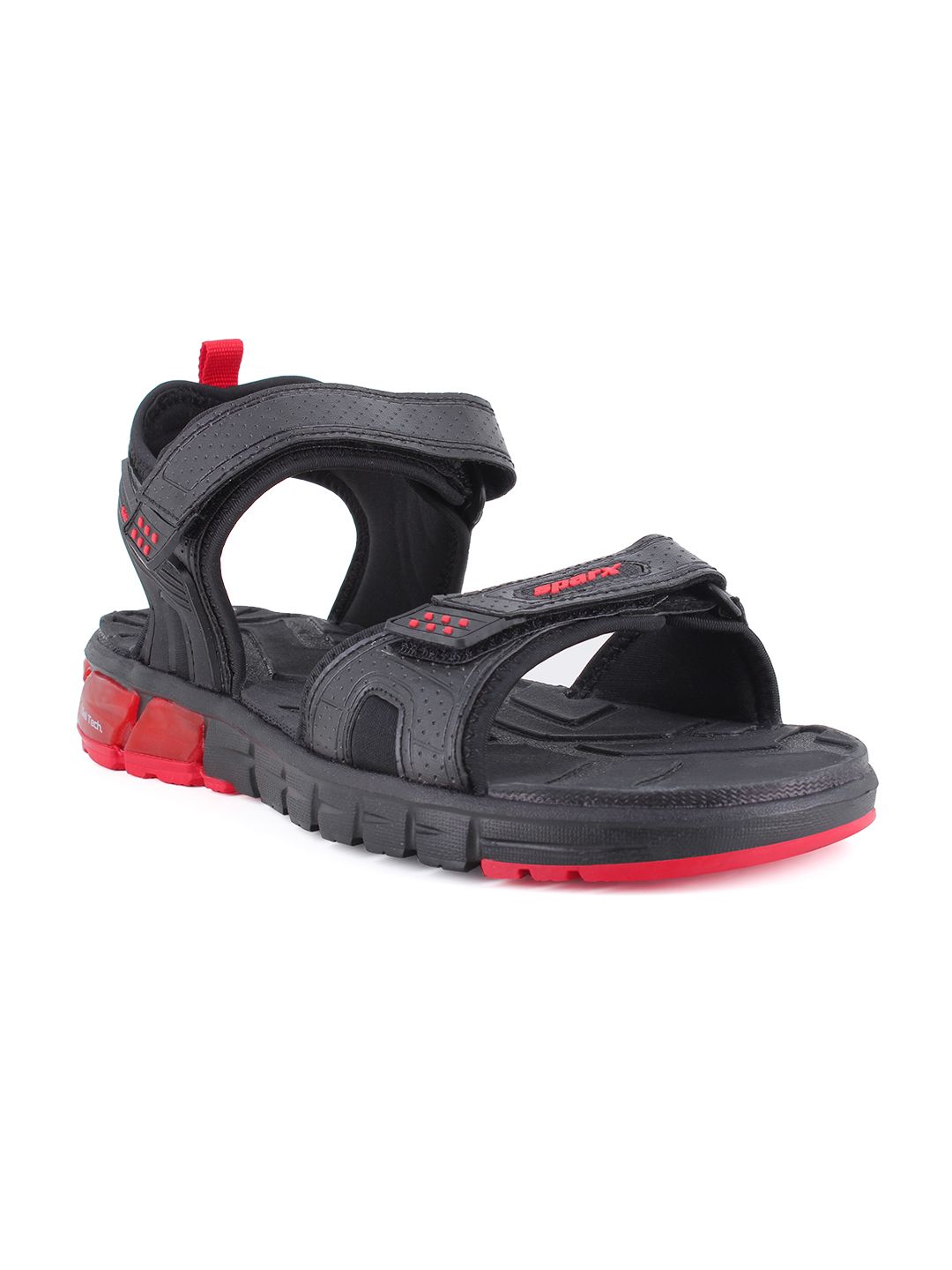 Sparx Men Black & Pink Solid Sports Sandals